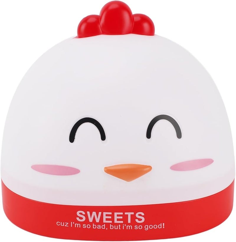White Chicken Shaped Tissue Box Dispenser Desktop Holder For Living Room Kitchen Office - Image 1